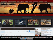 Tablet Screenshot of animalesenvideo.com